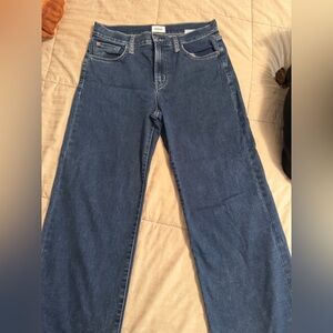 Hudson Wide Leg Rosalie Dark Blue Denim - Wide leg